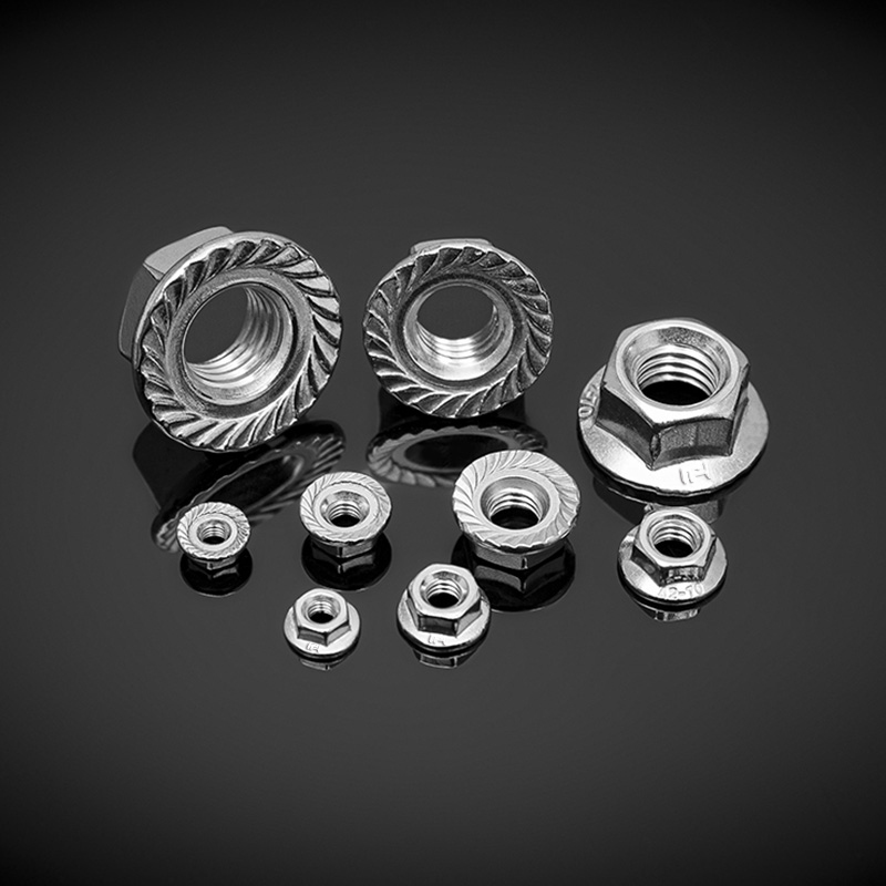 DIN 6923 Šestihranné přírubové matice z nerezové oceli